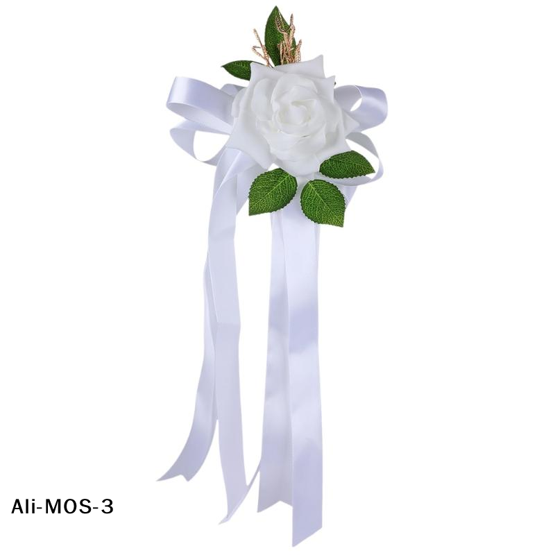 Wedding Supply Decor - 【S】1Pcs Wedding Car Rearview Mirror Decoration