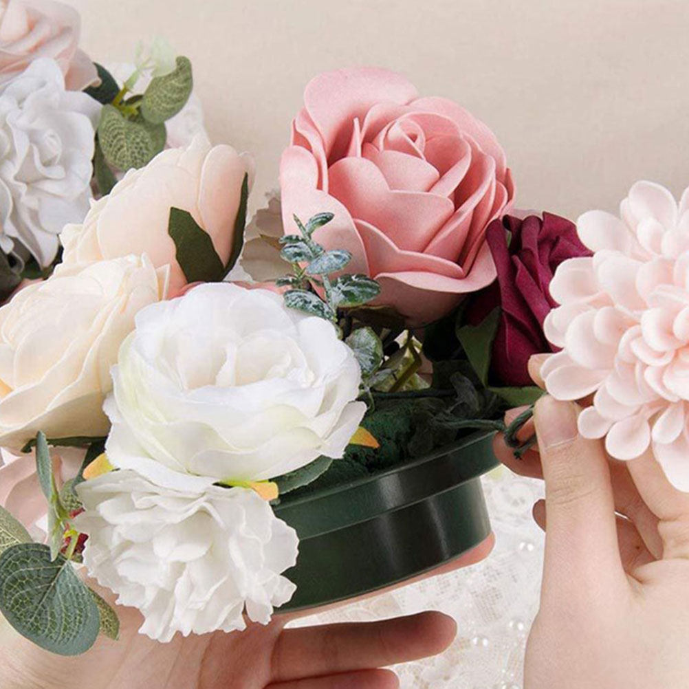 Wedding Decoration Supply - 2Pcs Round Floral Mud Floral Arrangement