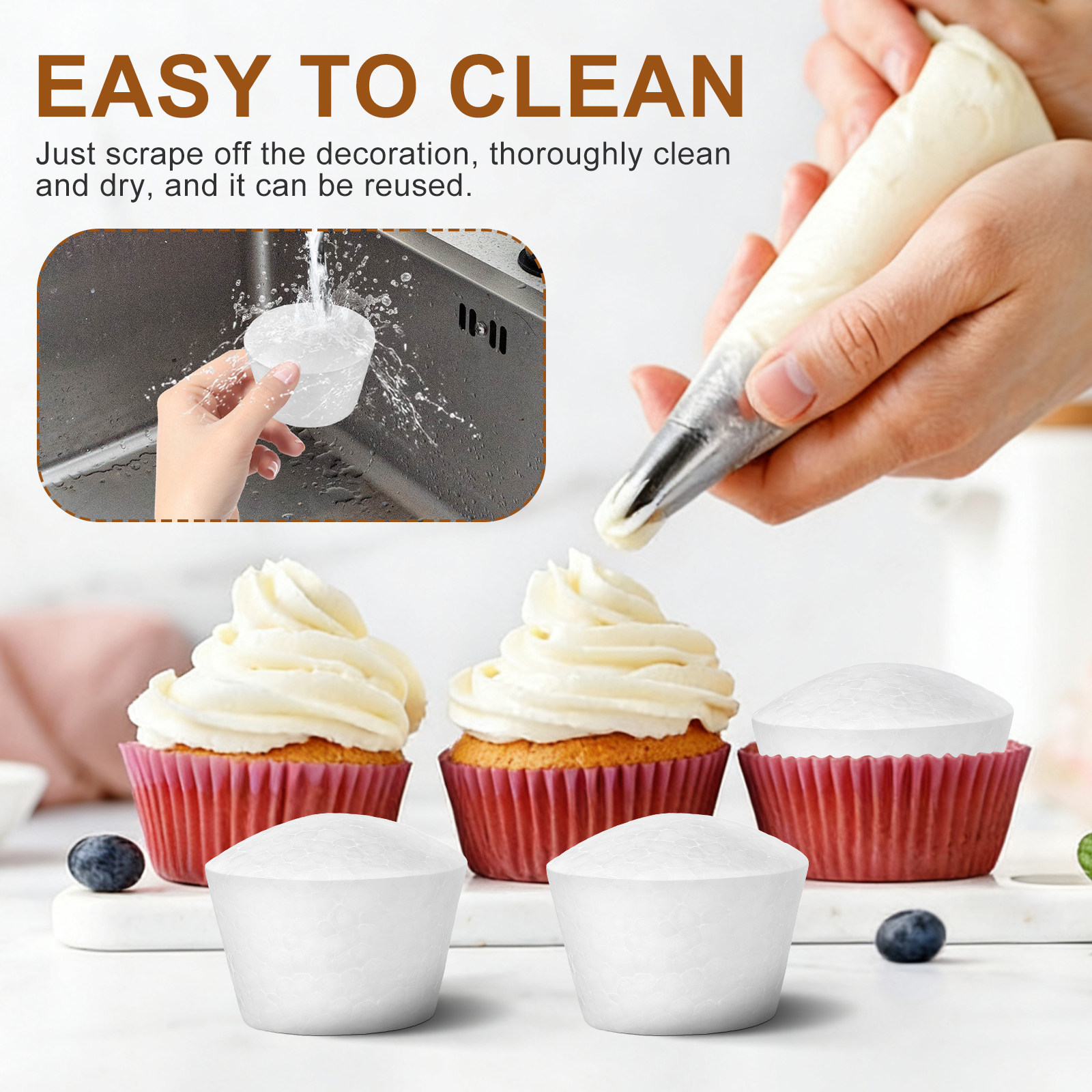 20Pcs Cake DIY Cupcake Foams S - đánh giá và giá Wedding Decoration Supply