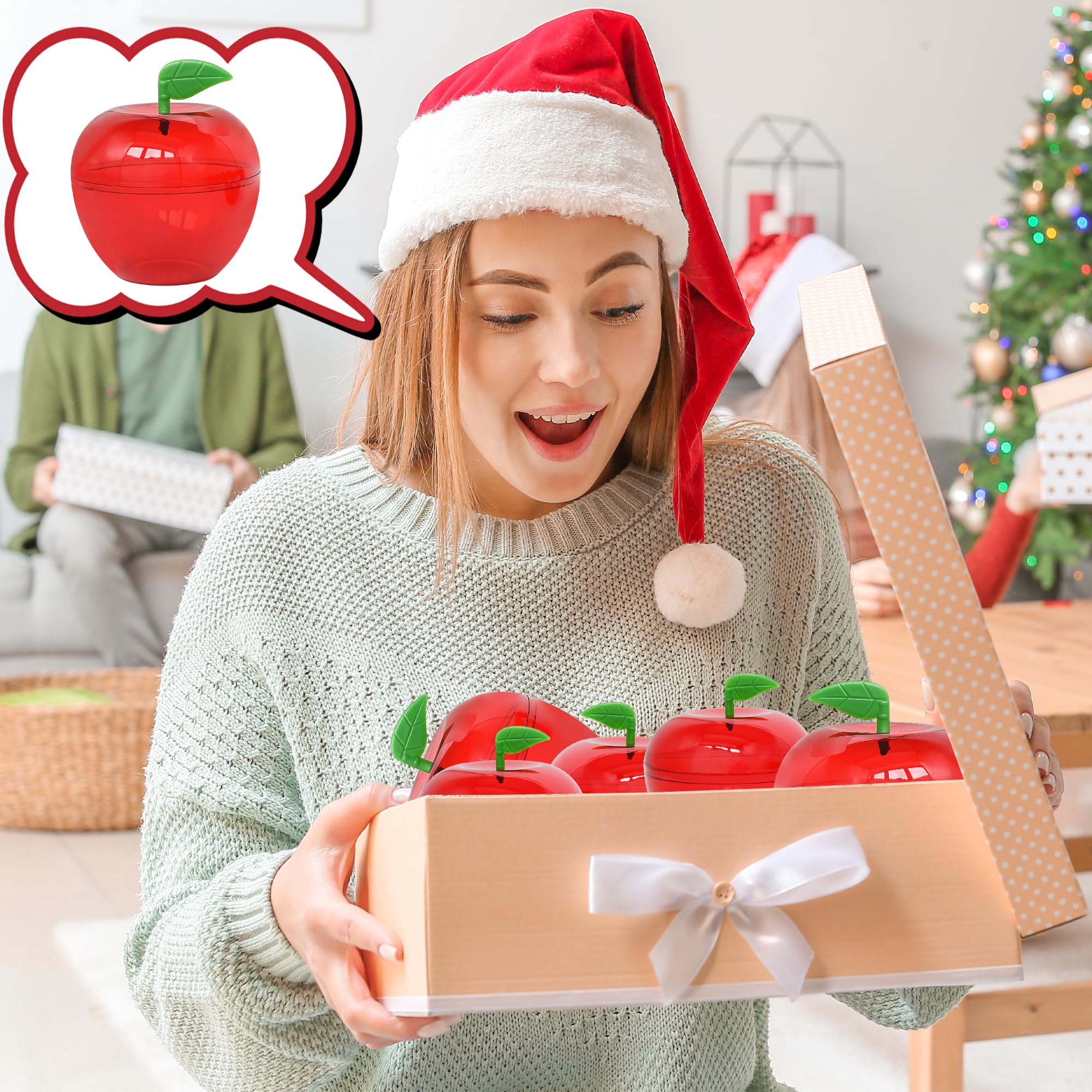 5/10pcs Apple Containers Snow  - đánh giá và giá Wedding Favor Box