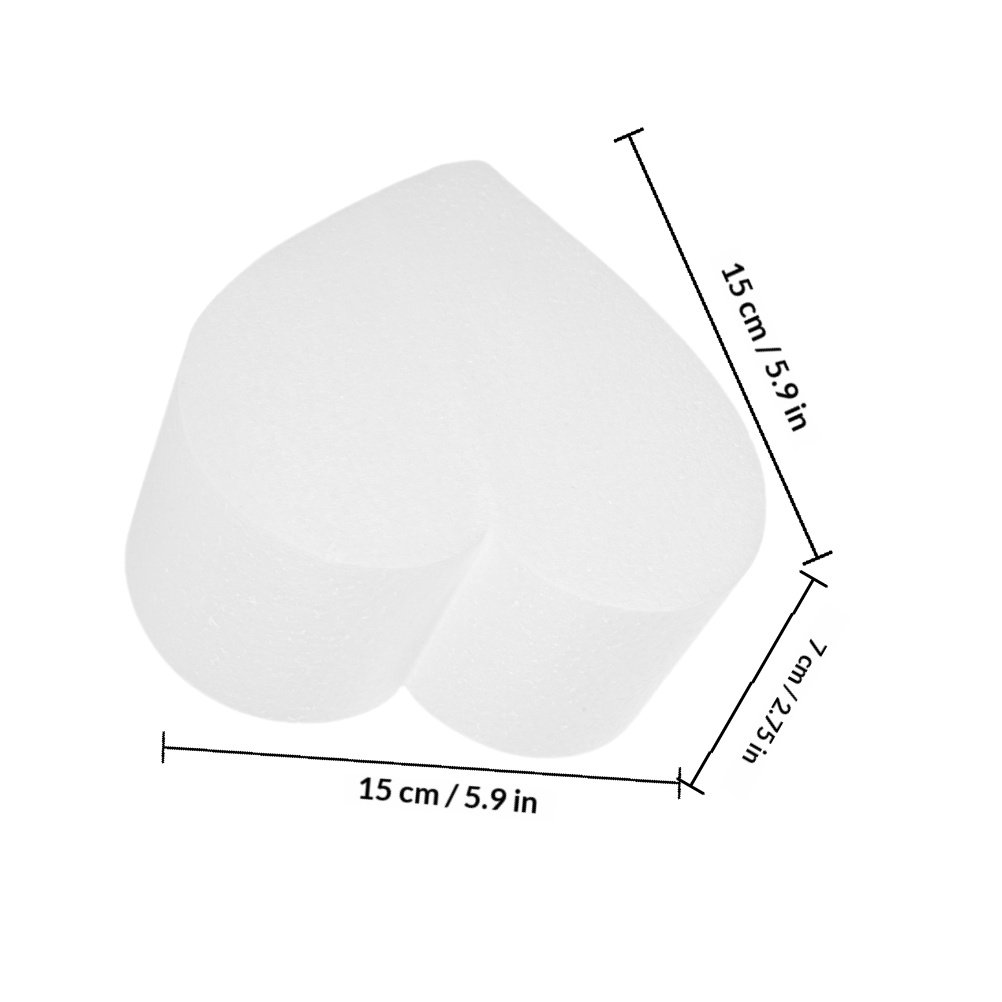 4Pcs Heart Foam Cake Dummy Cak - đánh giá và giá Wedding Decoration Supply