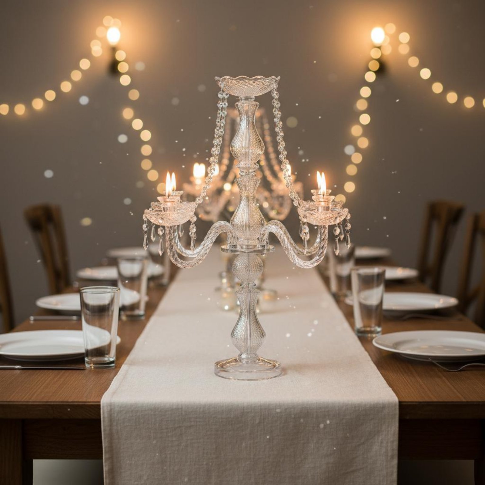 Crystal Candelabra Elegant Wed - đánh giá và giá Wedding Decoration Supply
