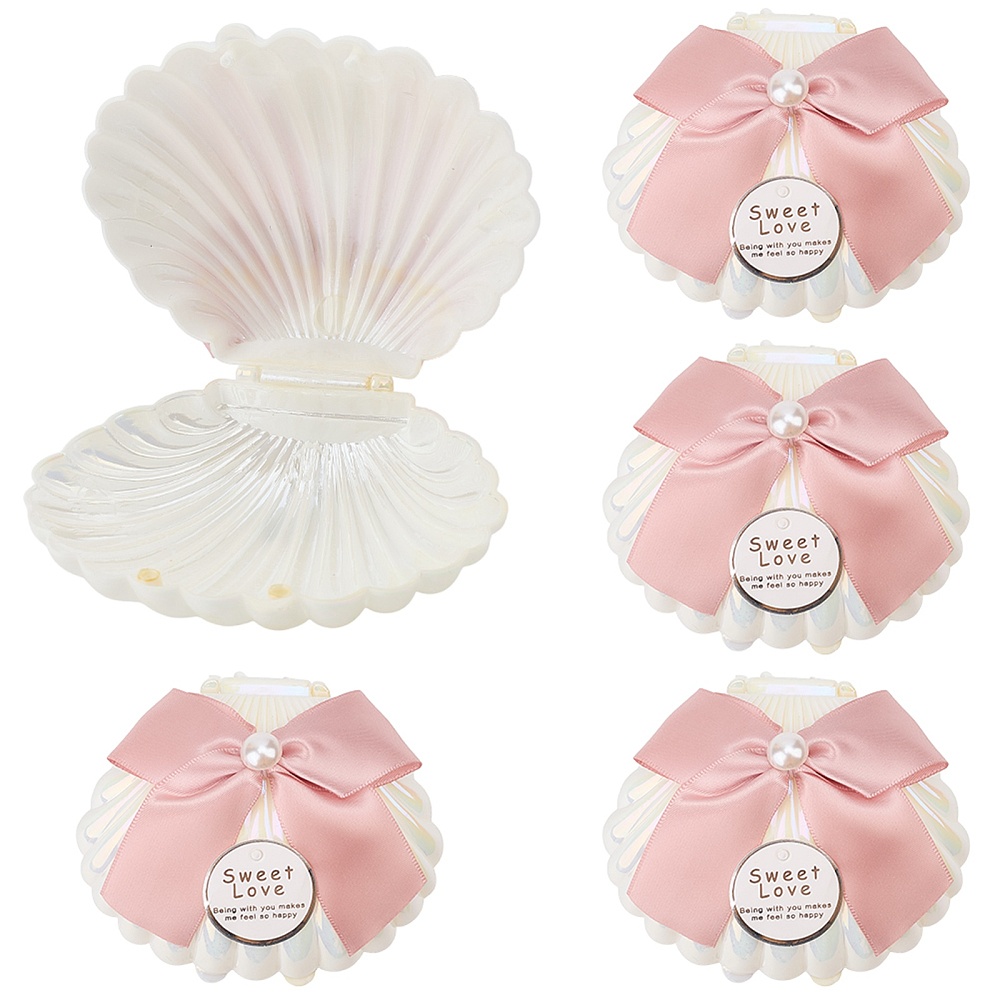 5Pcs Shell Shaped Plastic Boxe - đánh giá và giá Wedding Favor Box