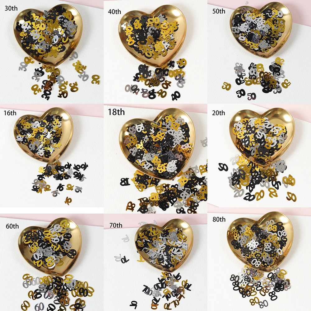 15G Mini Number 16/18/20/30/40 - đánh giá và giá Table Runner Sequin