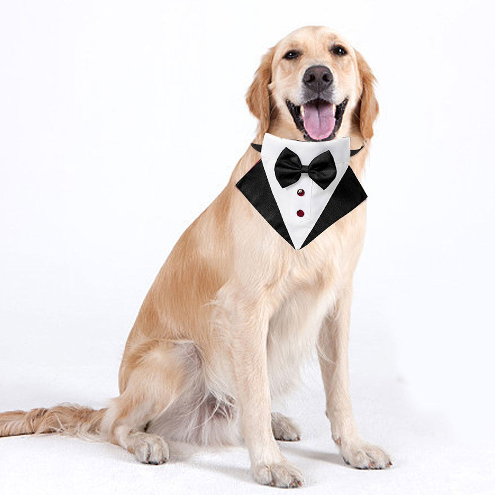 1Set Dog Suit and Bandana Dog  - đánh giá và giá Suitsupply Wedding Tuxedo