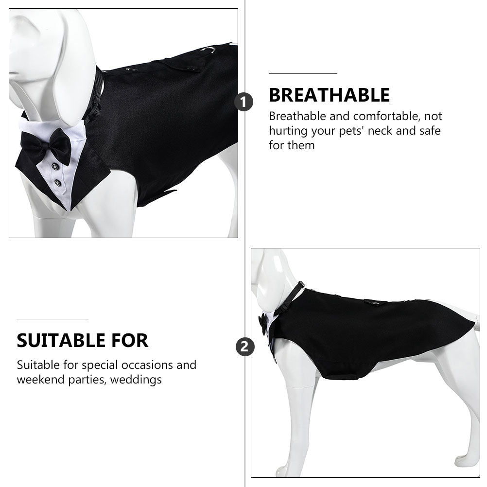 1Set Dog Suit and Bandana Dog  - đánh giá và giá Suitsupply Wedding Tuxedo